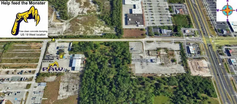 Aerial view of the PAW Materials recycling yard